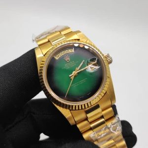 ساعت زنانه اتوماتيک رولکس دی دیت تقویم زرد Rolex Day Date