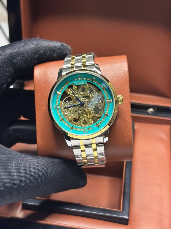 ساعت مردانه رولكس طرح اسکلتون Rolex