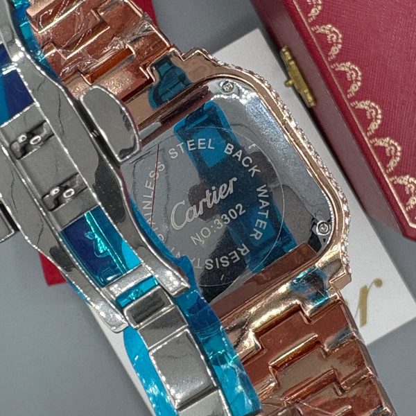 ساعت مردانه كارتيه سانتوز فول نگين Cartier Santos - Image 6