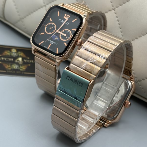 ساعت کاسیو صفحه مربعی 3 موتوره سوپر كواليتی CASIO - Image 6