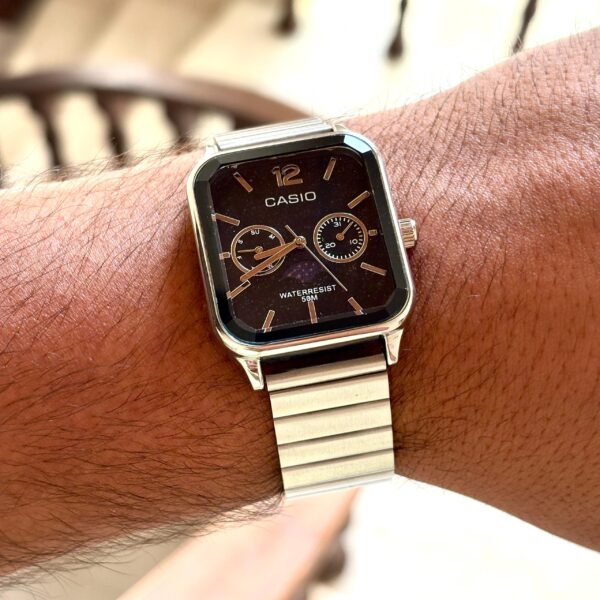 ساعت کاسیو صفحه مربعی 3 موتوره سوپر كواليتی CASIO - Image 7