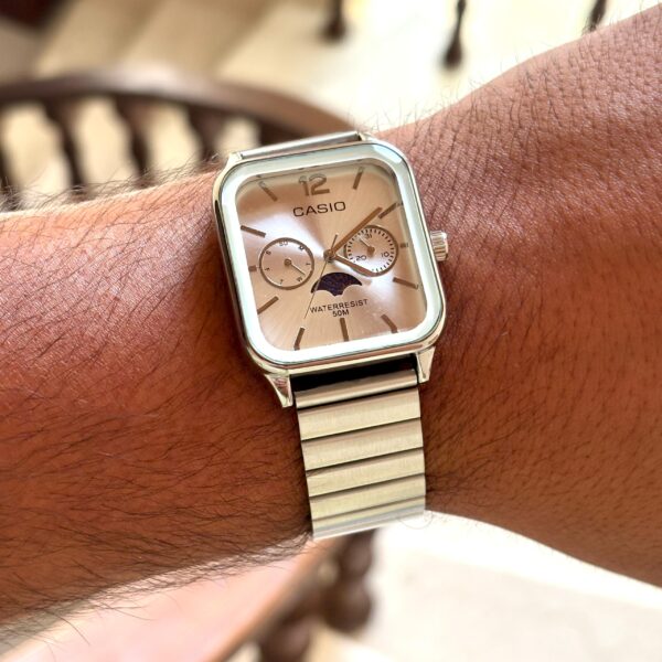 ساعت کاسیو صفحه مربعی 3 موتوره سوپر كواليتی CASIO - Image 6