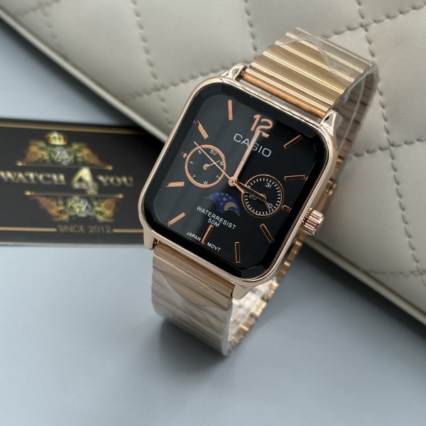 ساعت کاسیو صفحه مربعی 3 موتوره سوپر كواليتی CASIO