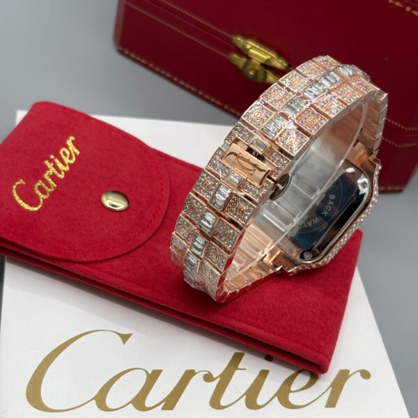 ساعت مردانه كارتيه سانتوز فول نگين Cartier Santos - Image 7