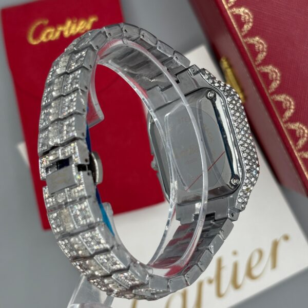 ساعت مردانه كارتيه سانتوز فول نگين عدد فارسی Cartier Santos - Image 6