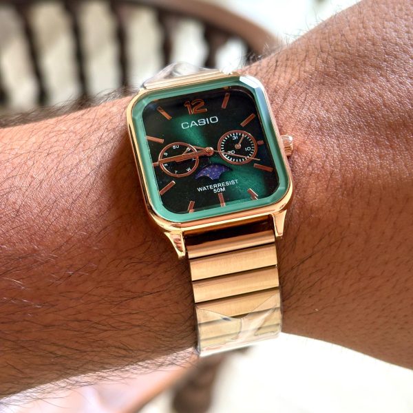 ساعت کاسیو صفحه مربعی 3 موتوره سوپر كواليتی CASIO - Image 2