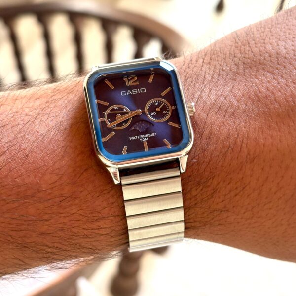 ساعت کاسیو صفحه مربعی 3 موتوره سوپر كواليتی CASIO - Image 5