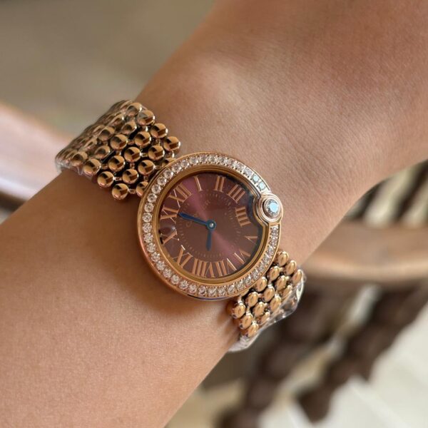 ساعت مچی زنانه كارتيه بالن بلو دور نگین Cartier - Image 2