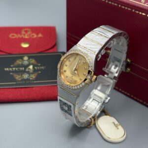 ساعت مچی زنانه امگا کانسلیشن بار کدار OMEGA