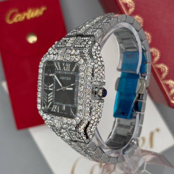 ساعت مردانه كارتيه سانتوز فول نگين Cartier Santos - Image 2