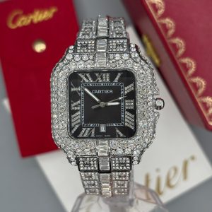 ساعت مردانه كارتيه سانتوز فول نگين Cartier Santos