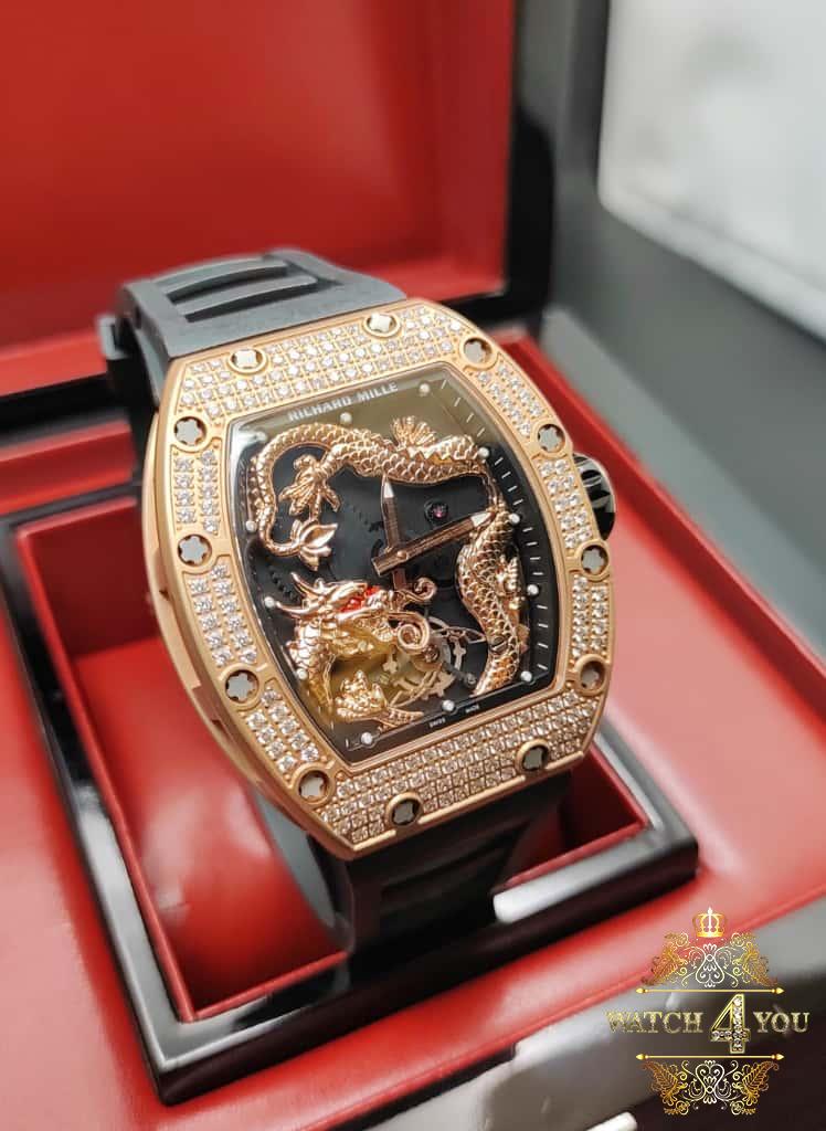 ساعت مردانه اتوماتيک ریچارد میل طرح اژدها Richard Mille