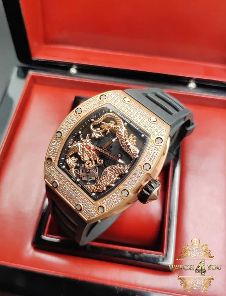 ساعت مردانه اتوماتيک ریچارد میل طرح اژدها Richard Mille - Image 2