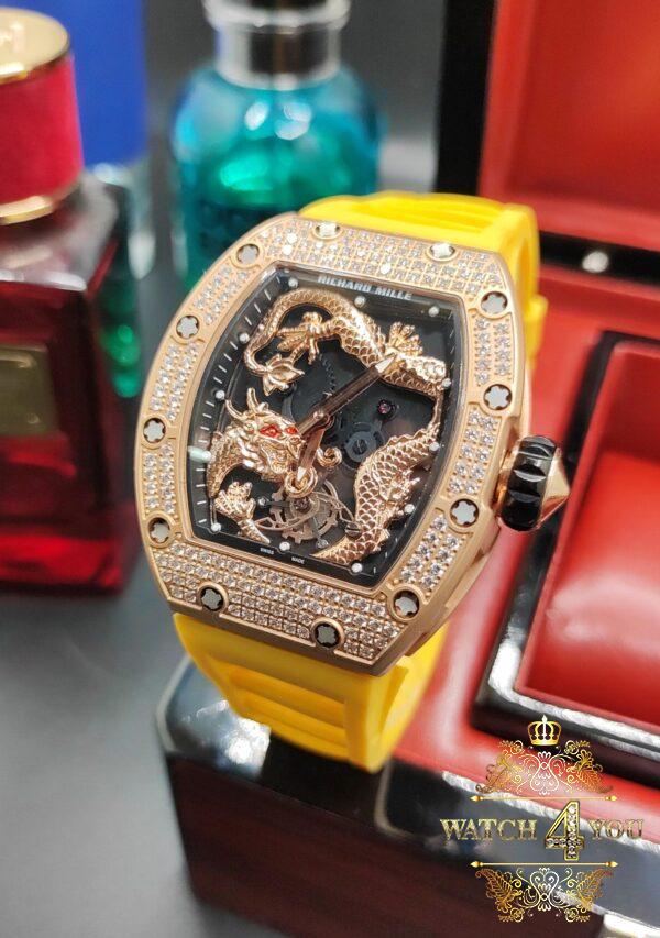 ساعت مردانه اتوماتيک ریچارد میل طرح اژدها Richard Mille