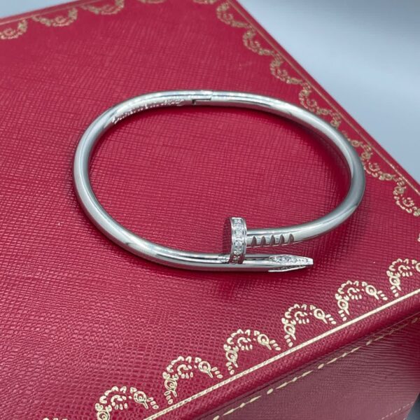 دستبند النگویی استیل طرح میخ کارتیه Cartier - Image 2