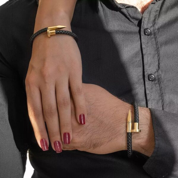 دستبند چرمی میخ کارتیه Cartier - Image 2