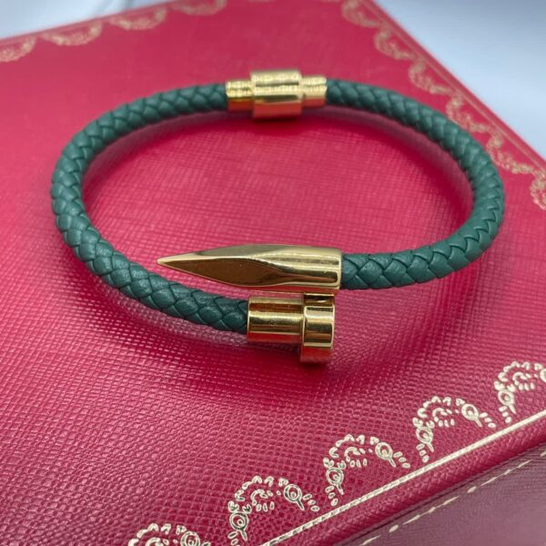 دستبند چرمی میخ کارتیه Cartier - Image 3