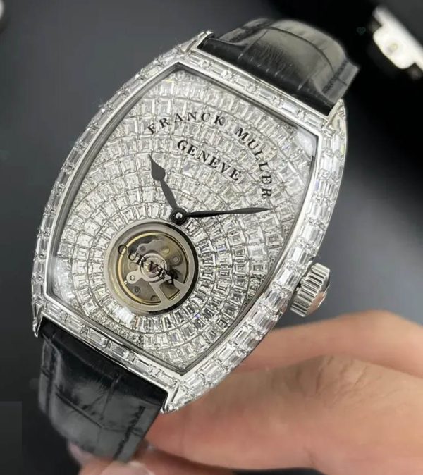 ساعت مردانه موتور سوئیس نگین دار توربیلون دار فرانک مولر FRANCK MULLER