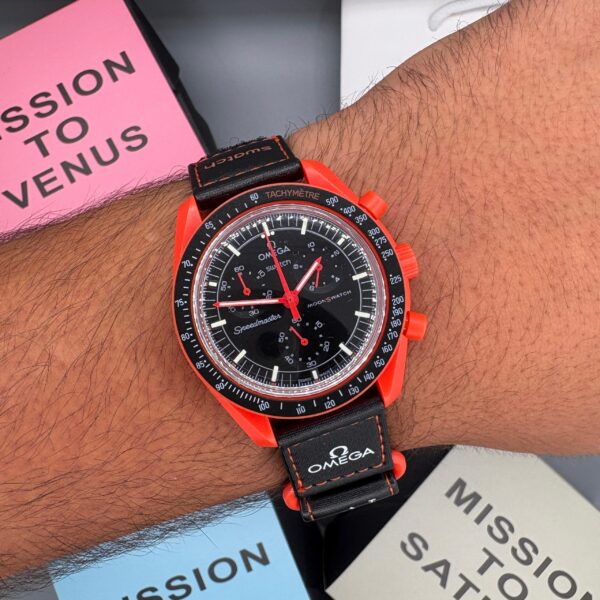 ساعت امگا سواچ آتشفشان (گدازه)  Mission On Earth Lava - Image 3