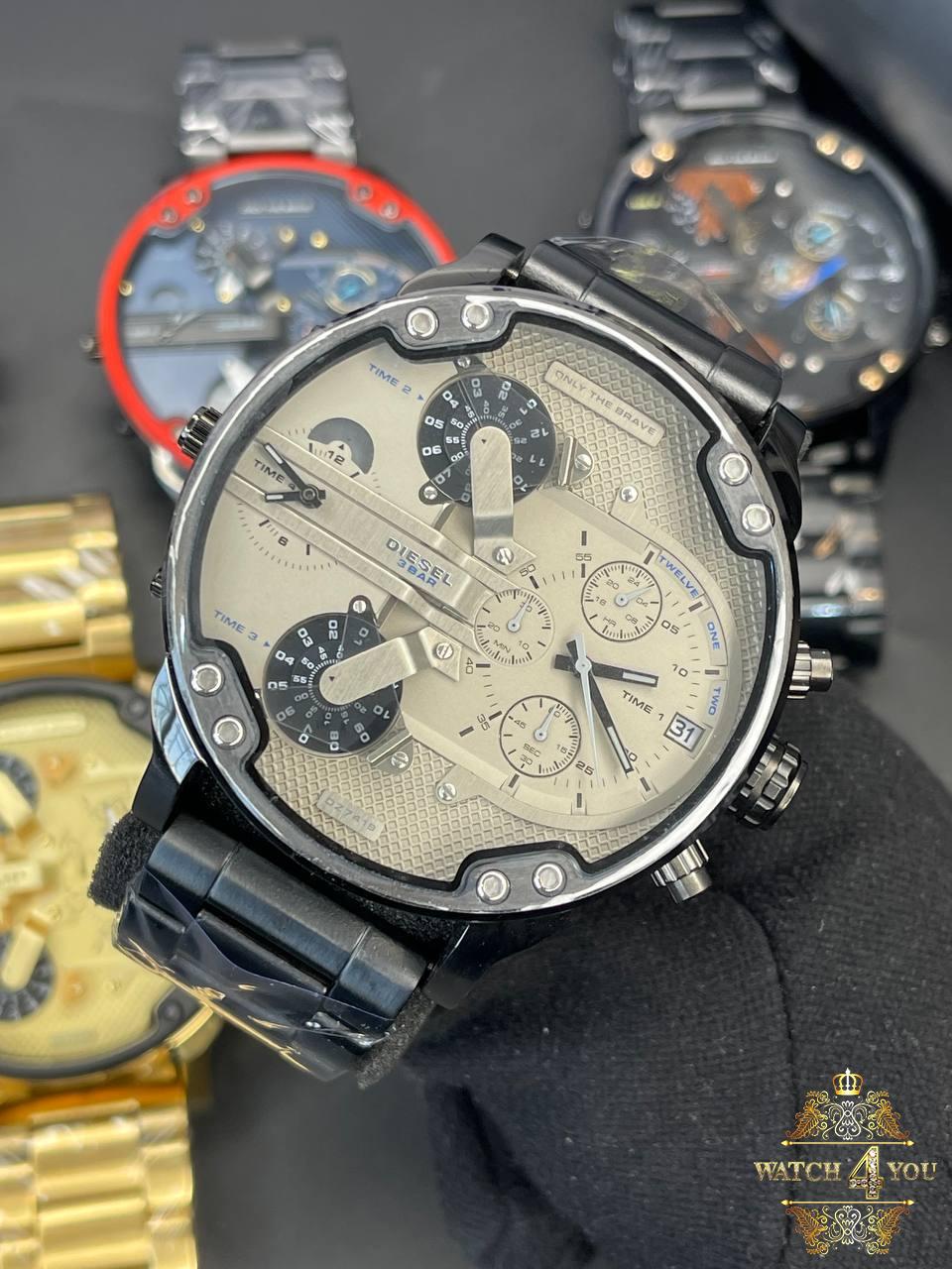 ساعت مردانه دیزل هفت موتوره تمام مشکی DIESEL - Image 5