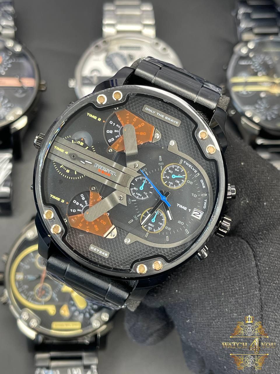 ساعت مردانه دیزل هفت موتوره تمام مشکی DIESEL - Image 4