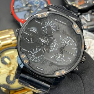 ساعت مردانه دیزل هفت موتوره تمام مشکی DIESEL