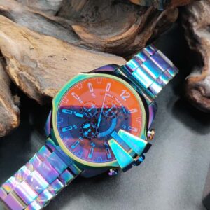 ساعت مردانه دیزل شاخدار کرنوگراف هفت رنگ DIESEL