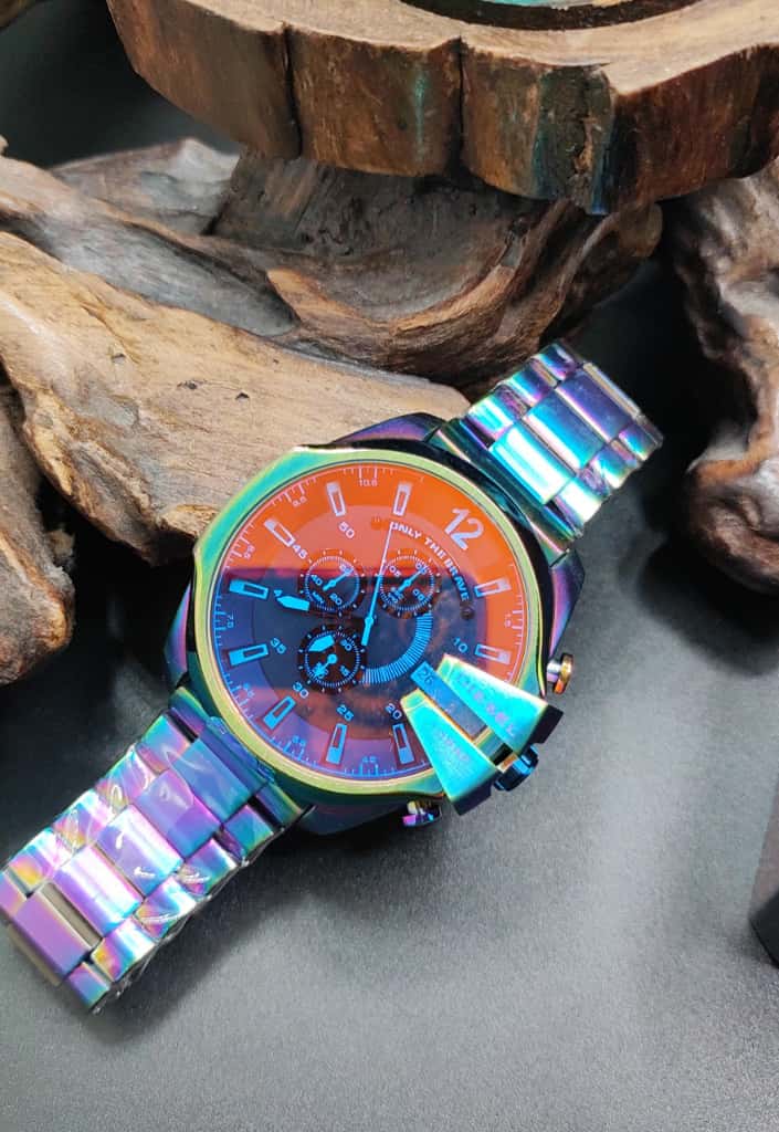 ساعت مردانه دیزل شاخدار کرنوگراف هفت رنگ DIESEL