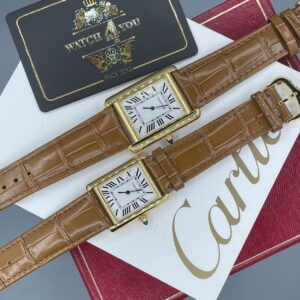 ساعت ست کارتیه کد دار مدل تانک Cartier