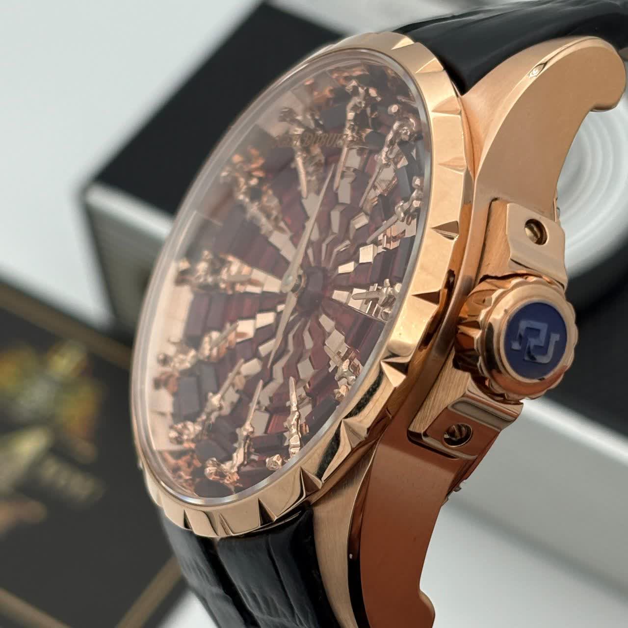 ساعت مردانه اتوماتیک موتور سوییس تمام نگین باگت راجر دابیوس - Image 5