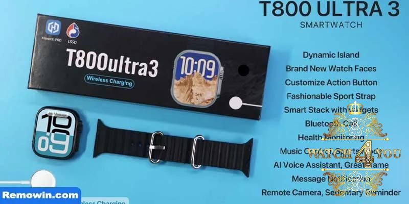 ساعت هوشمند T8000 Ultra3 ضد آب با بدنه آلومینیومی - Image 4