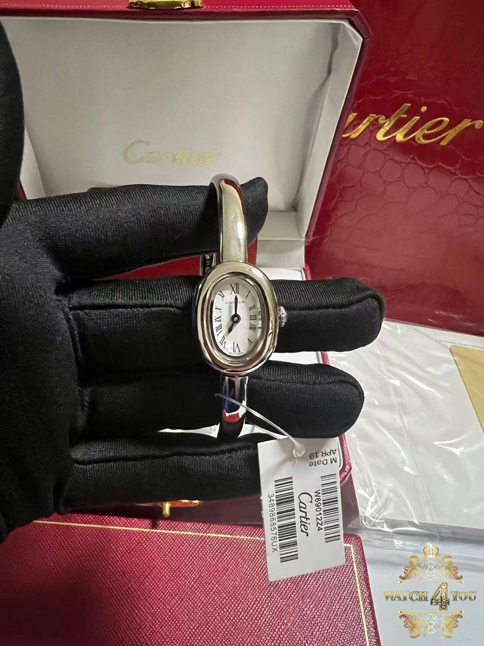 ساعت مچی زنانه کارتیه بایگنور سیلور Cartier Baignoire