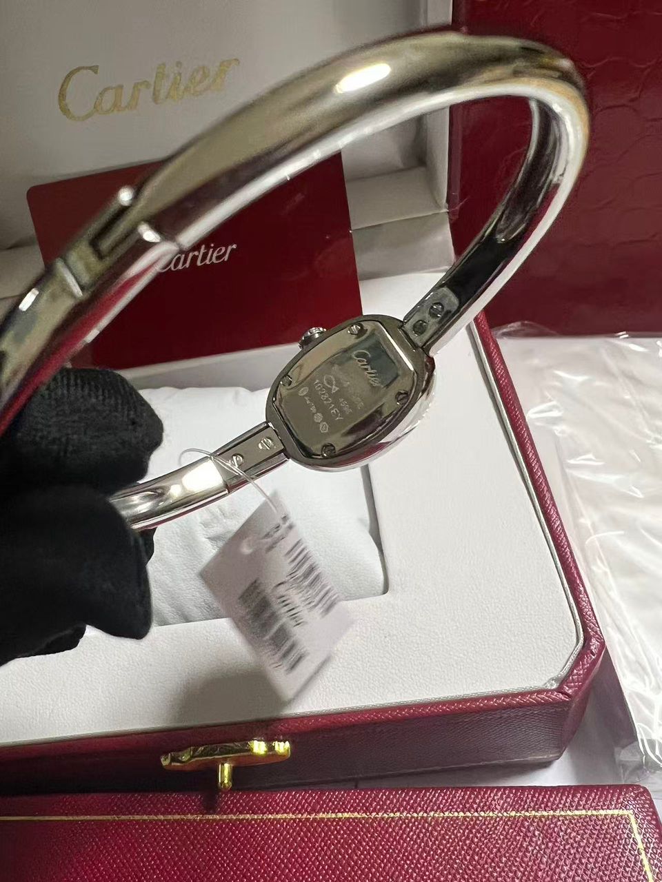 ساعت مچی زنانه کارتیه بایگنور سیلور Cartier Baignoire - Image 4