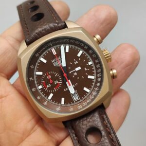 ساعت مچی مردانه تگ هویر بند چرمی مونزا کربن