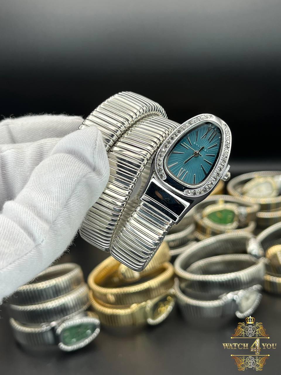 ساعت زنانه دور نگین طرح مار بولگاری Bvlgari - Image 5