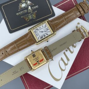 ساعت مچی مردانه کارتیه کد دار مدل تانک Cartier