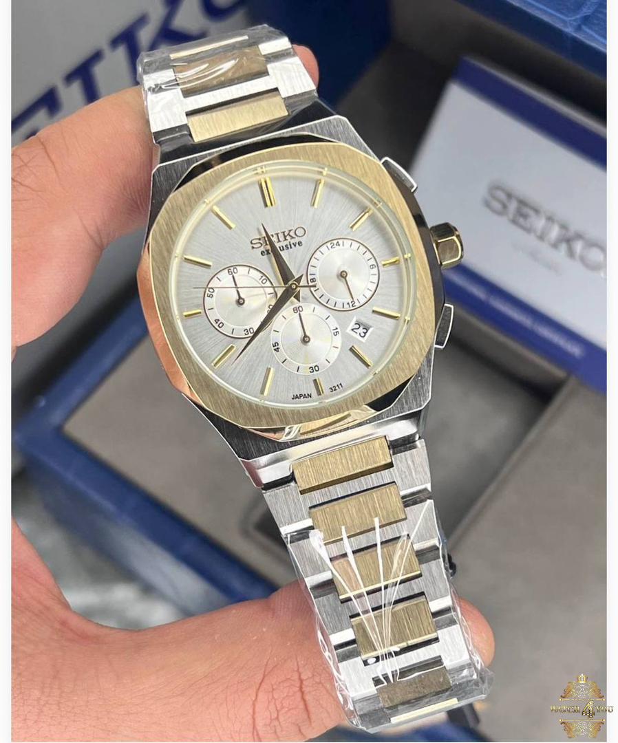 ساعت مچی مردانه سه موتوره سیکو seiko exclusive