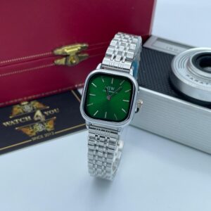 ساعت مچی زنانه دنيل ولينگتون سیلور صفحه سبز Daniel Wellington