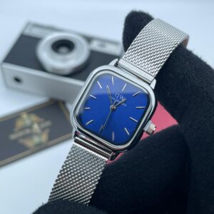 ساعت مچی زنانه دنيل ولينگتون سیلور صفحه آبی Daniel Wellington quadro