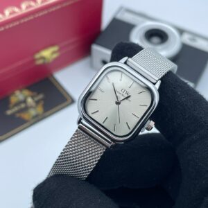 ساعت مچی زنانه دنيل ولينگتون سیلور صفحه آبی Daniel Wellington quadro