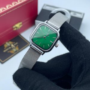 ساعت مچی زنانه دنيل ولينگتون سیلور صفحه سبز Daniel Wellington quadro