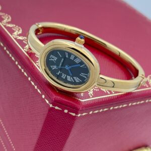 ساعت مچی زنانه کارتیه بایگنور طلایی Cartier Baignoire