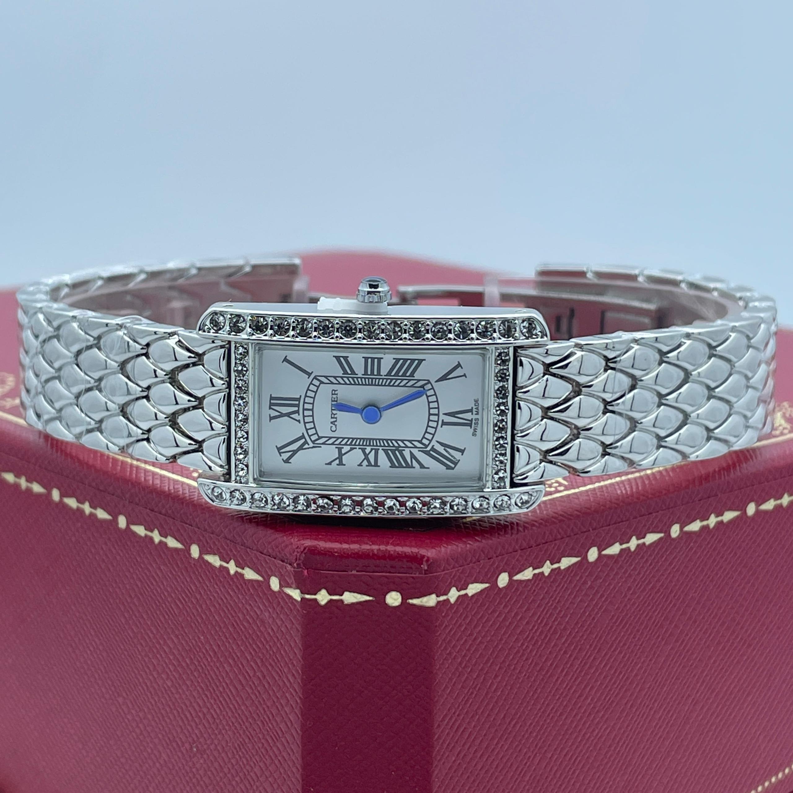 ساعت مچی زنانه کارتیه تانک امریکن cartier tank Americaine - Image 2