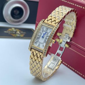 ساعت مچی زنانه کارتیه تانک امریکن cartier tank Americaine