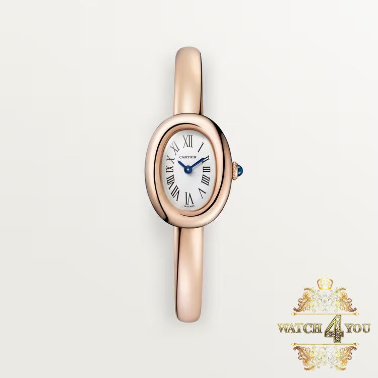 ساعت مچی زنانه کارتیه بایگنور رزگلد Cartier Baignoire