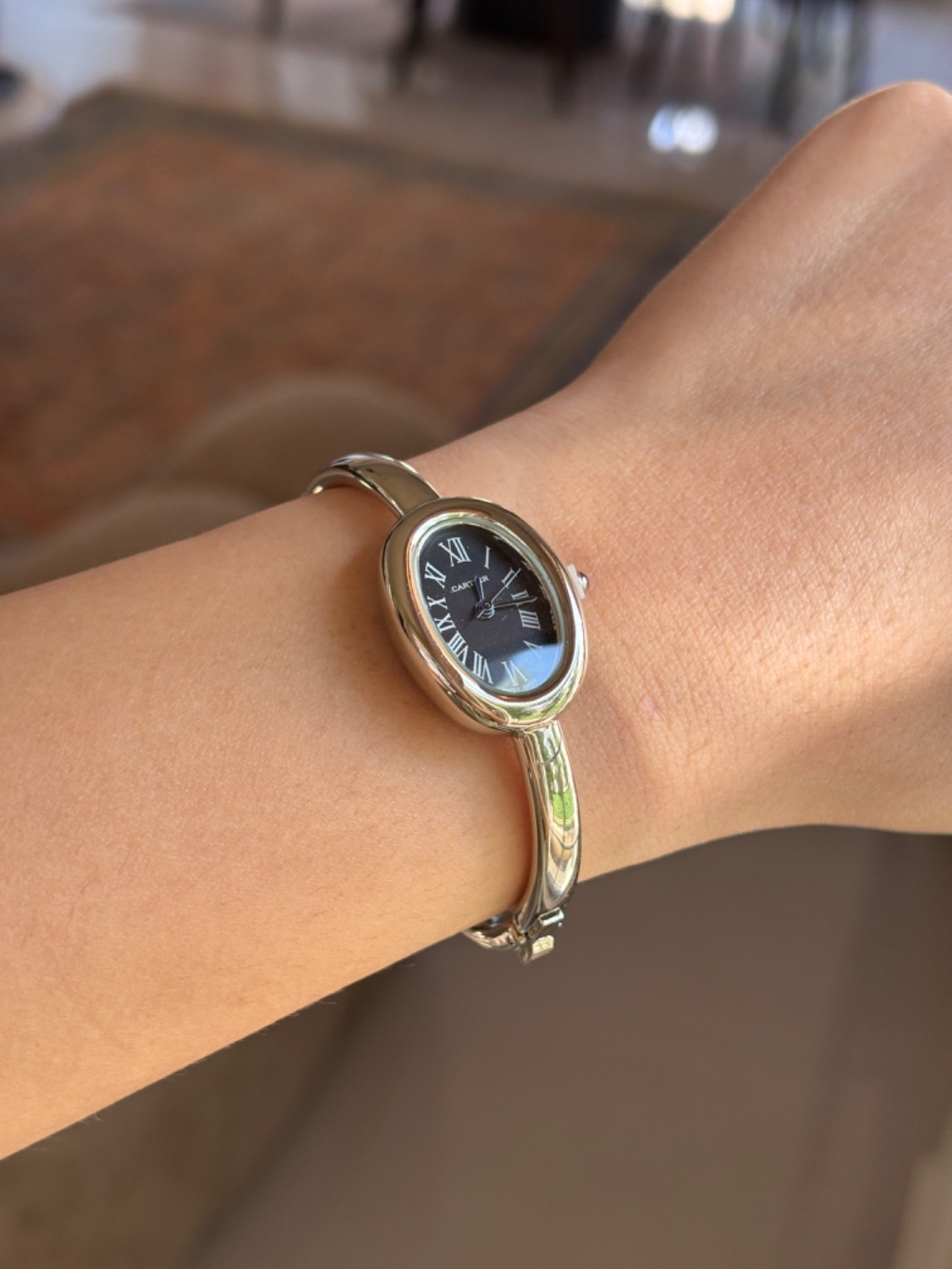 ساعت مچی زنانه کارتیه بایگنور سیلور Cartier Baignoire - Image 2