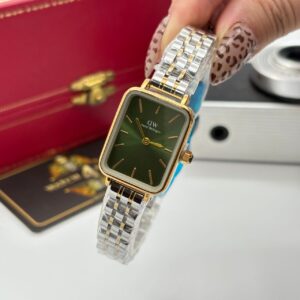 ساعت زنانه دنيل ولينگتون سیلور طلایی صفحه سبز Daniel Wellington