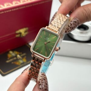 ساعت زنانه دنيل ولينگتون رزگلد صفحه سبز Daniel Wellington