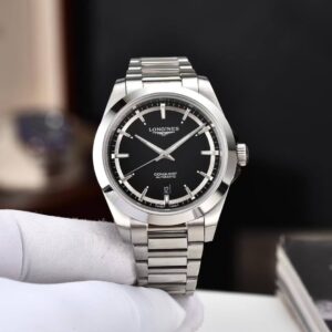 ساعت مچی لونژین کانکوئست صفحه مشکی Longines Conquest