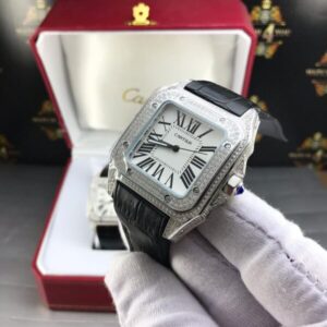 ساعت مچی زنانه فول نگین کارتیه سانتوس Cartier